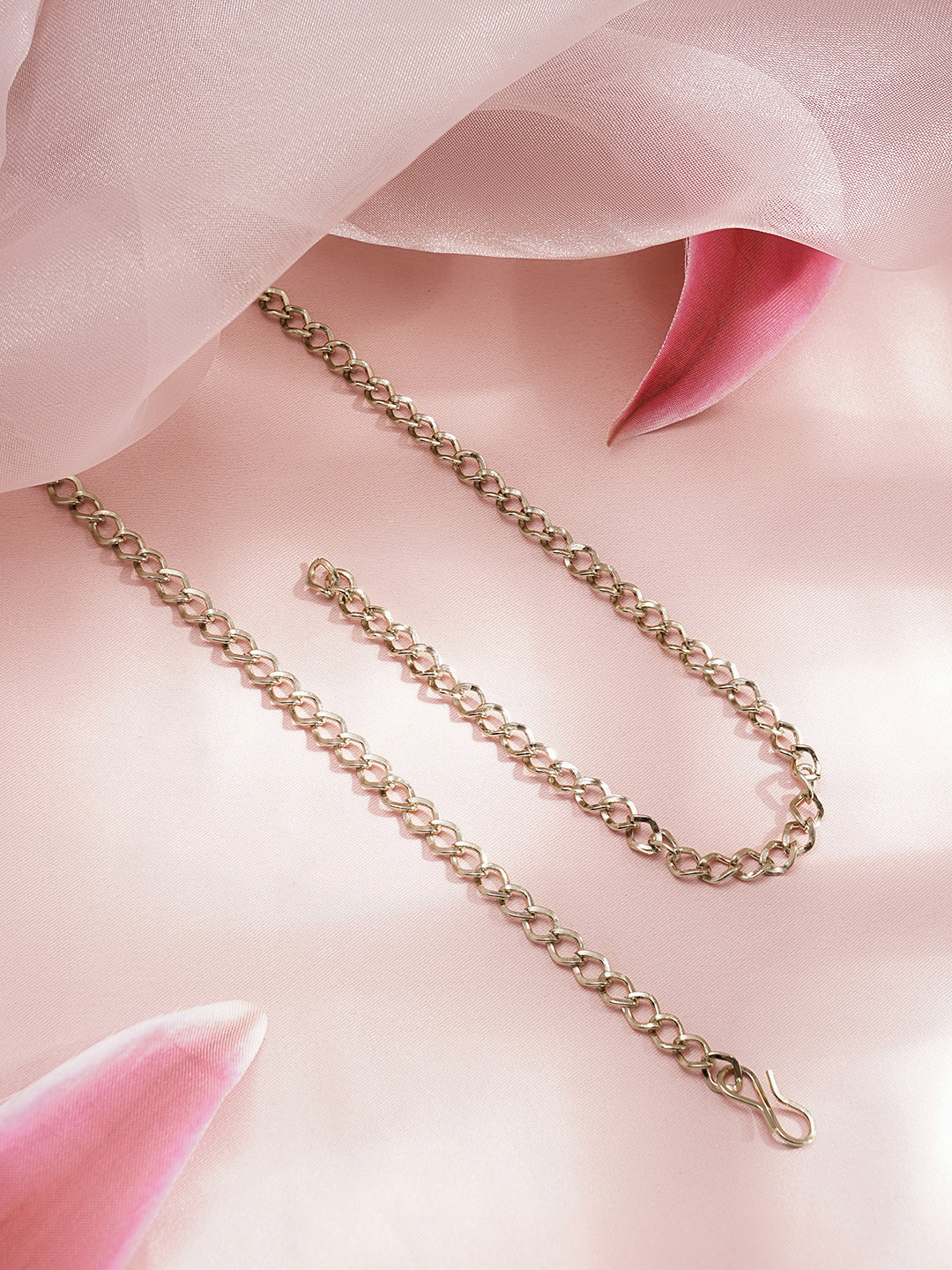Mirror & Pearl Embellished Gold Toned Kamarbandh フリーサイズ
