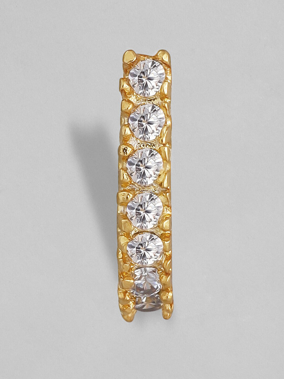 Rubans Gold Plated Handcrafted Zircon Stone Nose Clip Gold