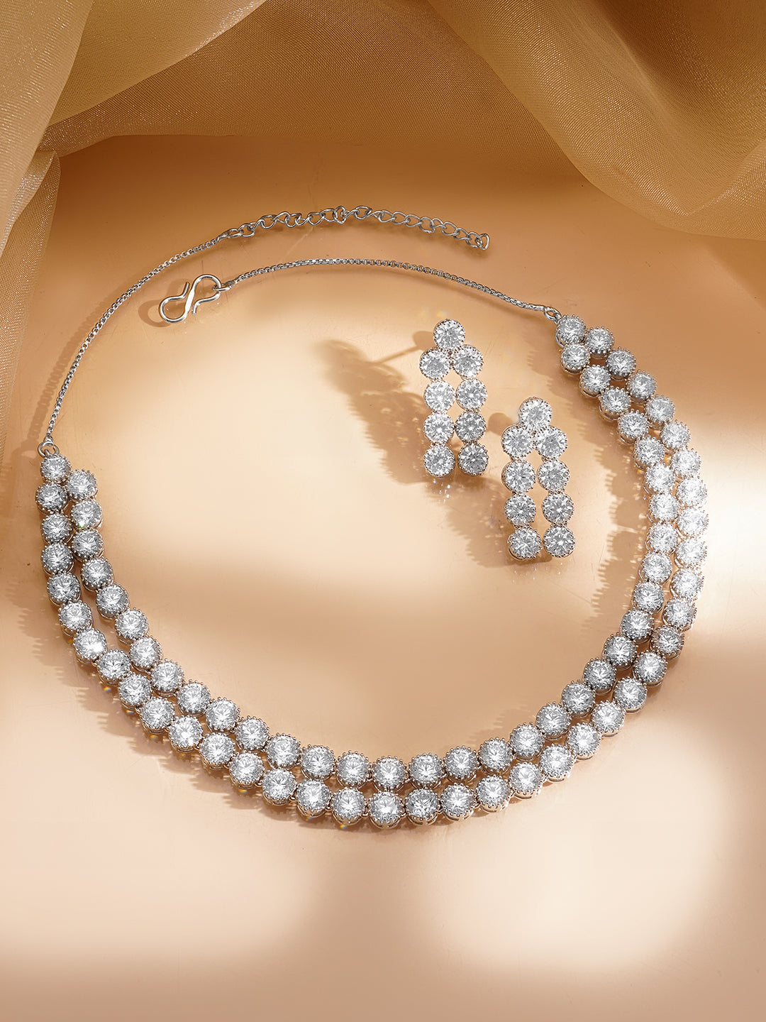 American Diamond Luxe Necklace Set フリーサイズ