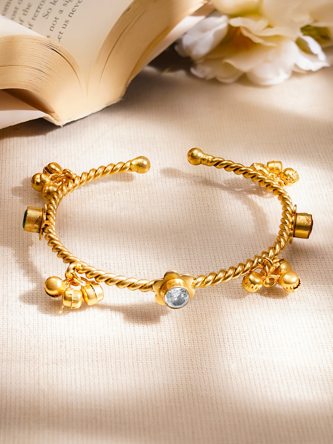 Ghungroo Rhythm Gold Kada Bangle フリーサイズ