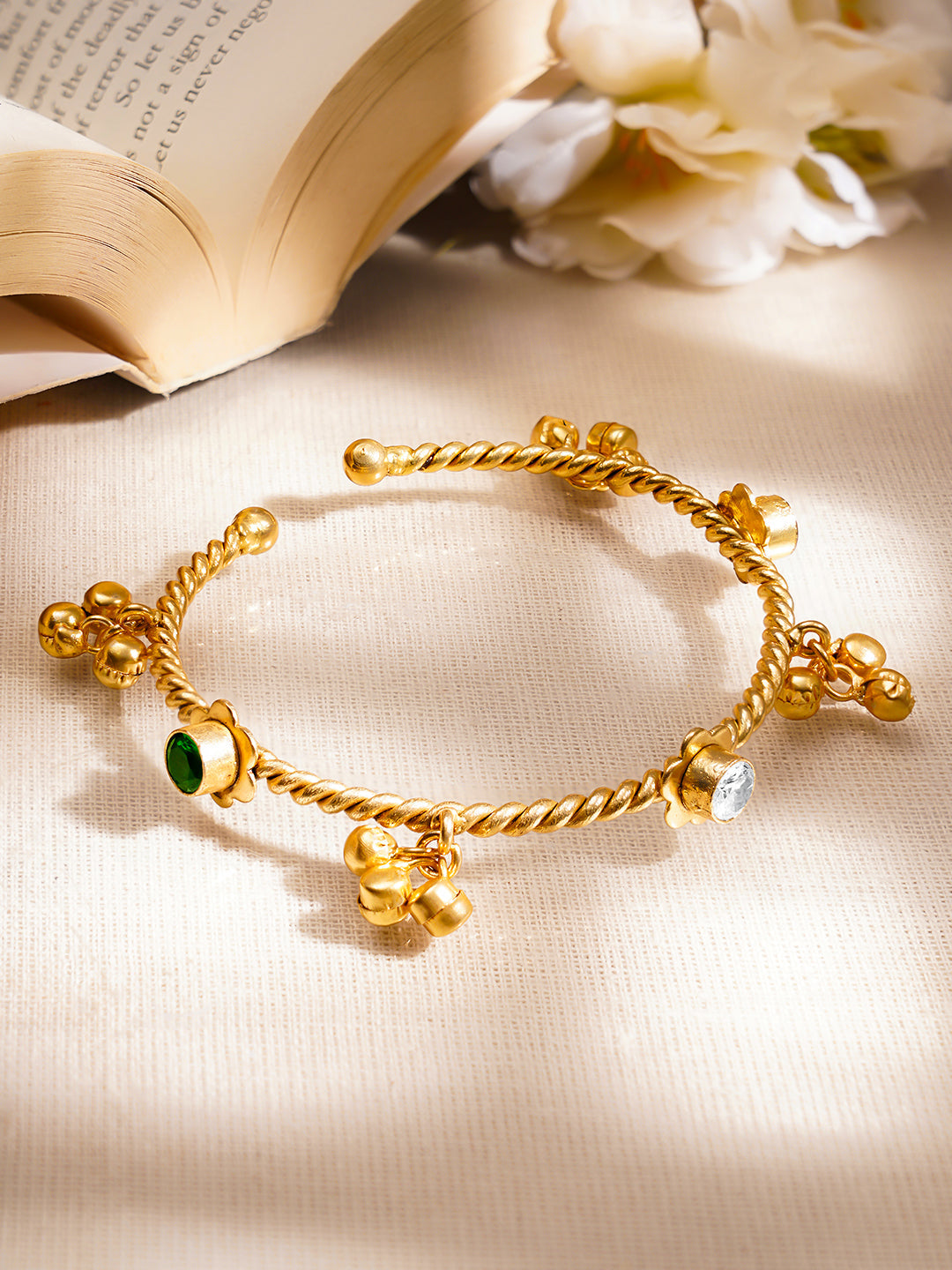 Ghungroo Rhythm Gold Kada Bangle フリーサイズ
