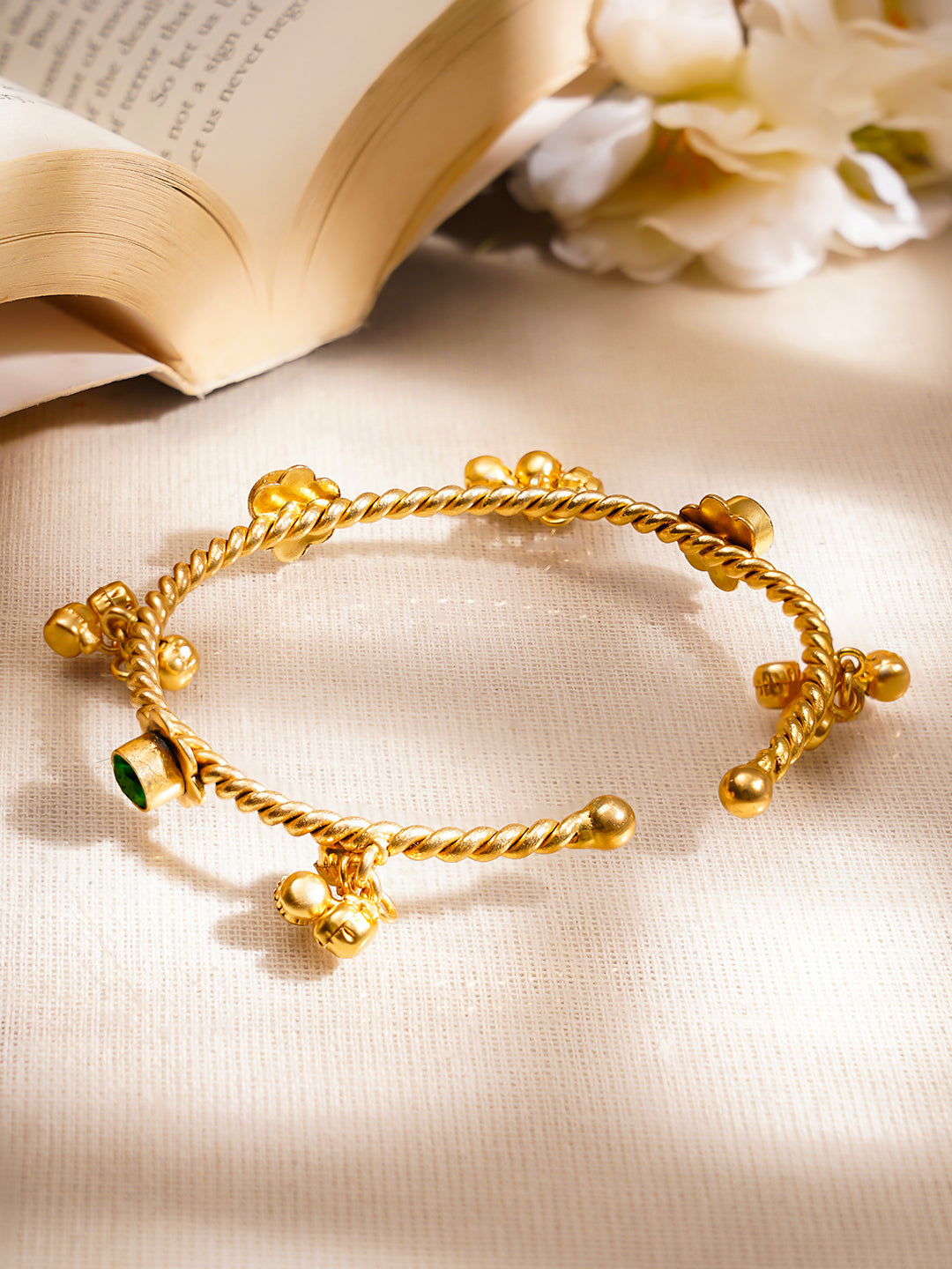 Ghungroo Rhythm Gold Kada Bangle フリーサイズ