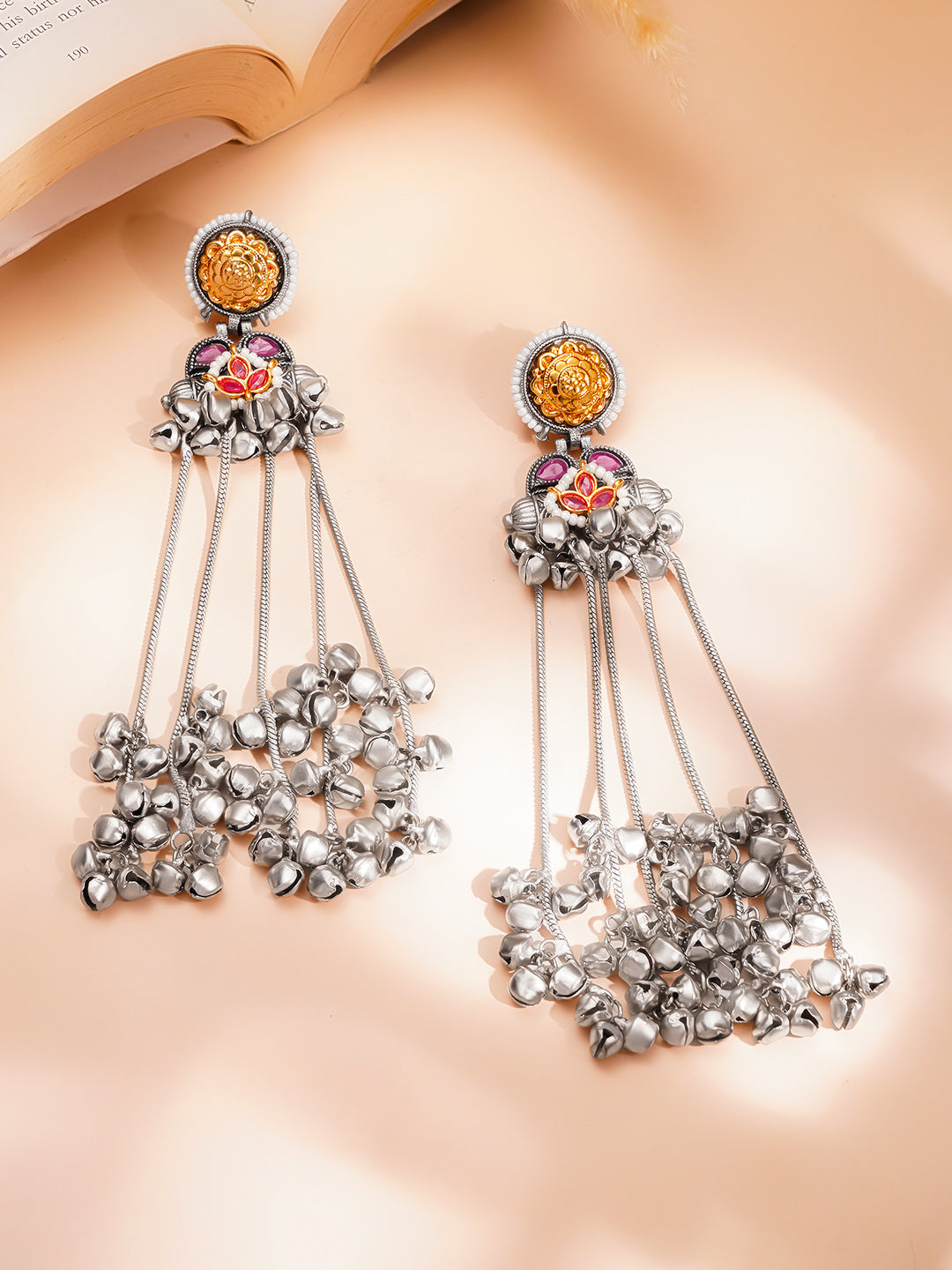 Regal Oxidised Shoulder Duster Earrings フリーサイズ