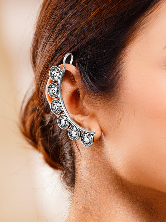 Heritage Coin Curve Earcuff Earrings フリーサイズ