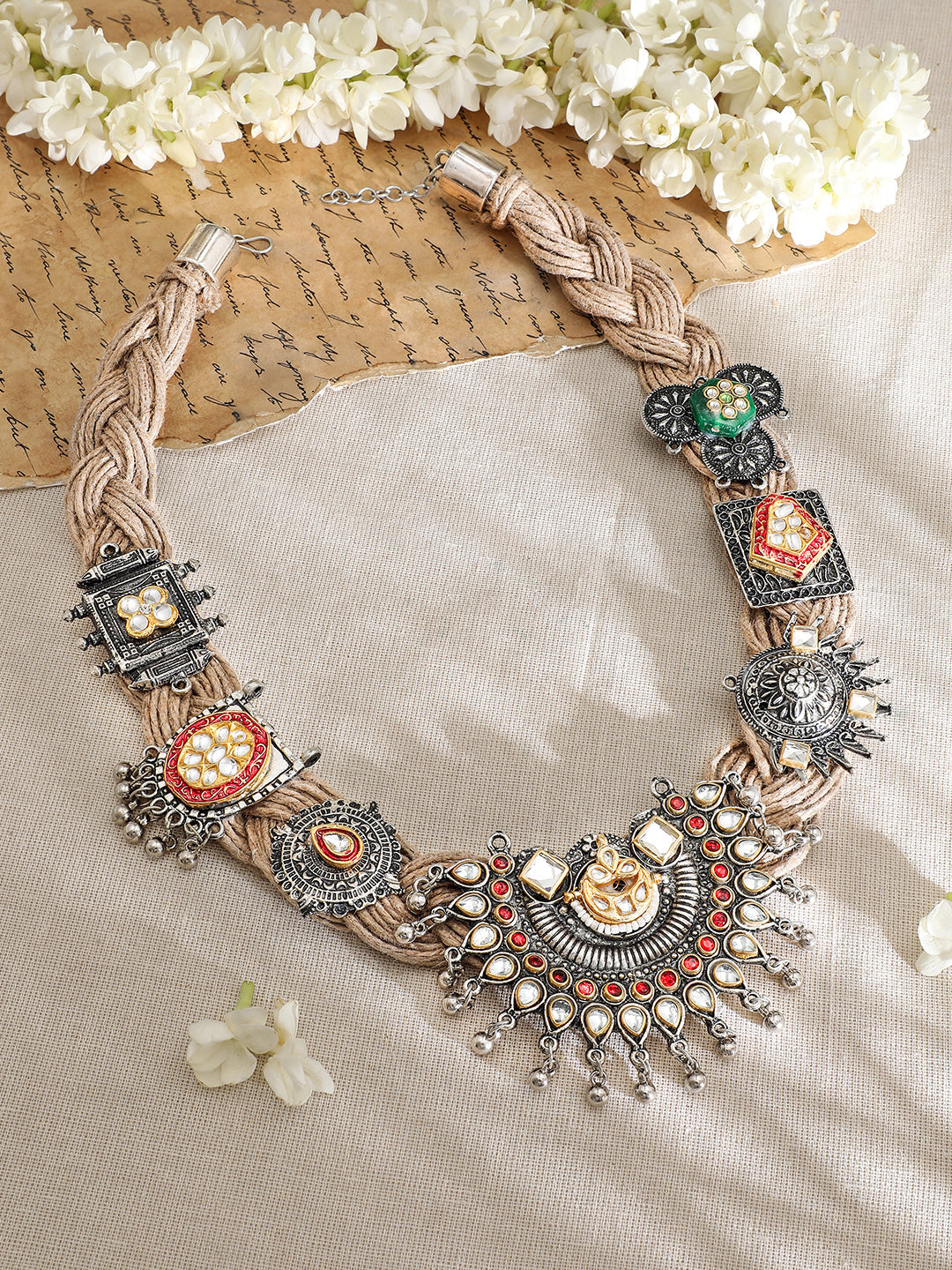 Tibal s Oxidised Statement Necklace フリーサイズ