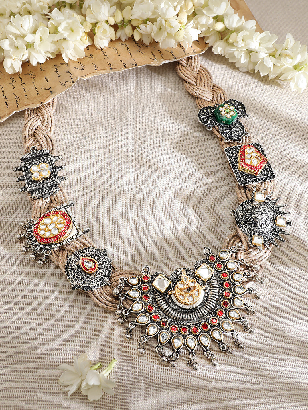 Tibal s Oxidised Statement Necklace フリーサイズ