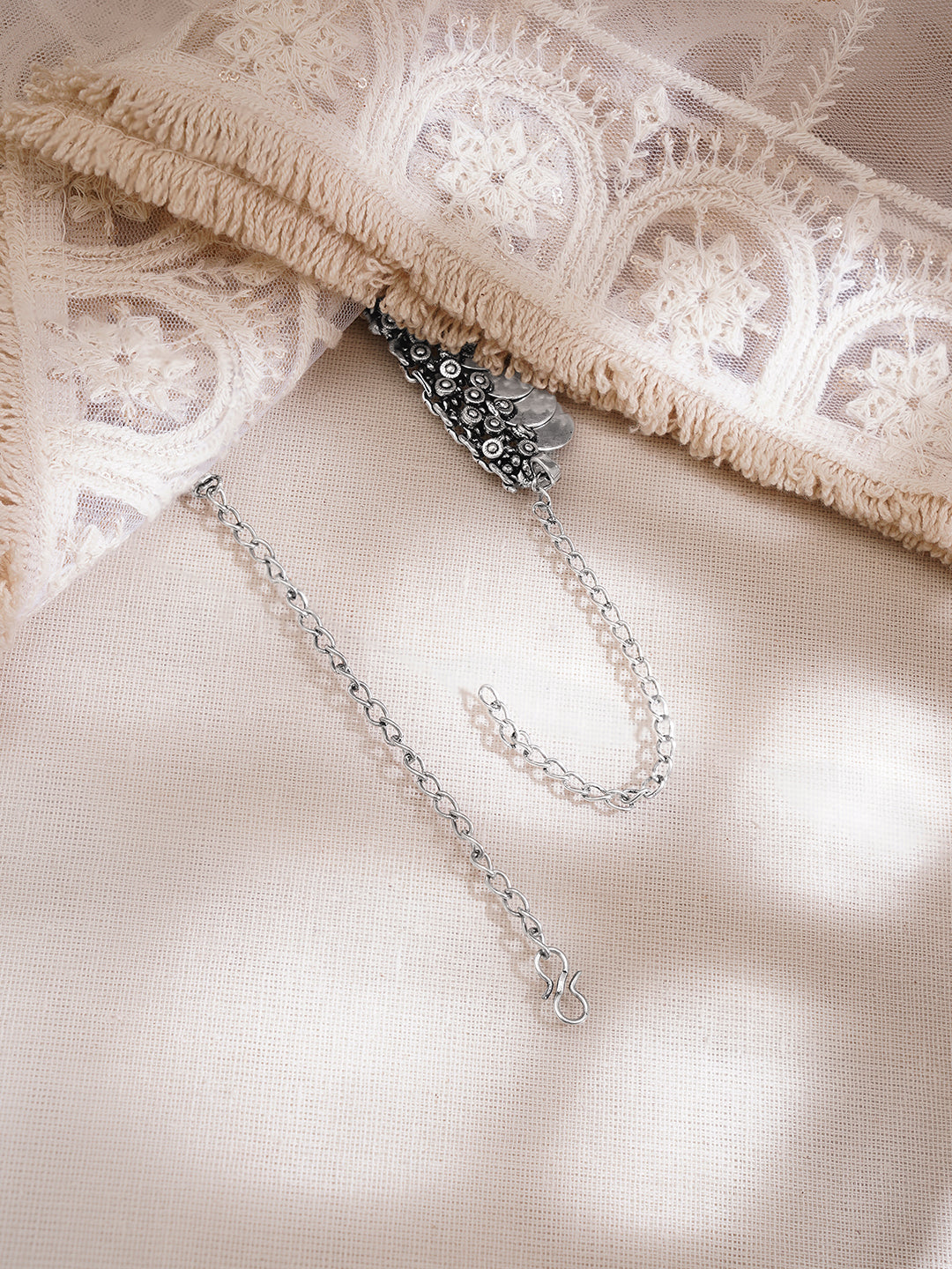 Vintage Oxidised Coin Charm Necklace フリーサイズ