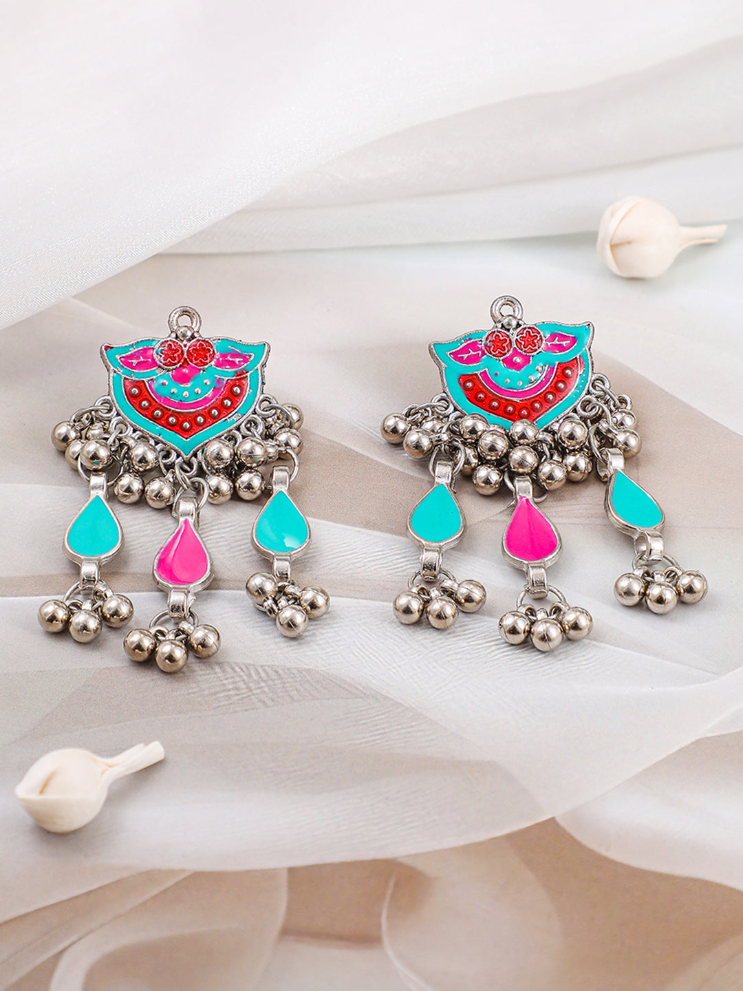 Splendid Multi Colour Oxidised Necklace Set フリーサイズ