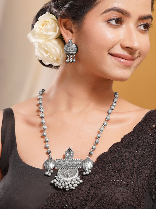 Antique Oxidised Statement Set フリーサイズ
