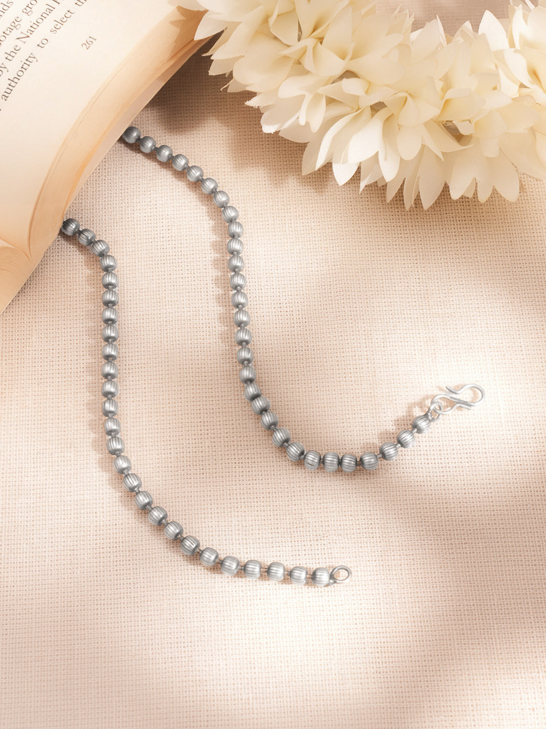 Heritage Lotus Pendant Long Necklace Length - 40 cm