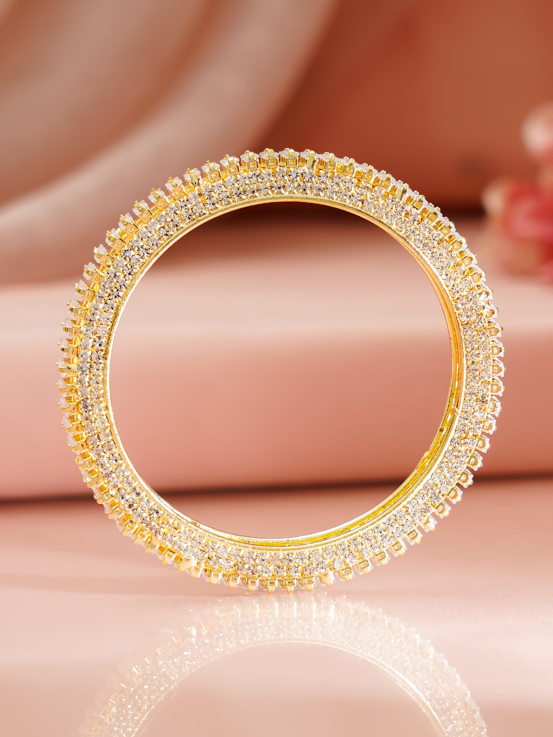 Timeless Spark Gold Plated Bangles 2.4 - Small