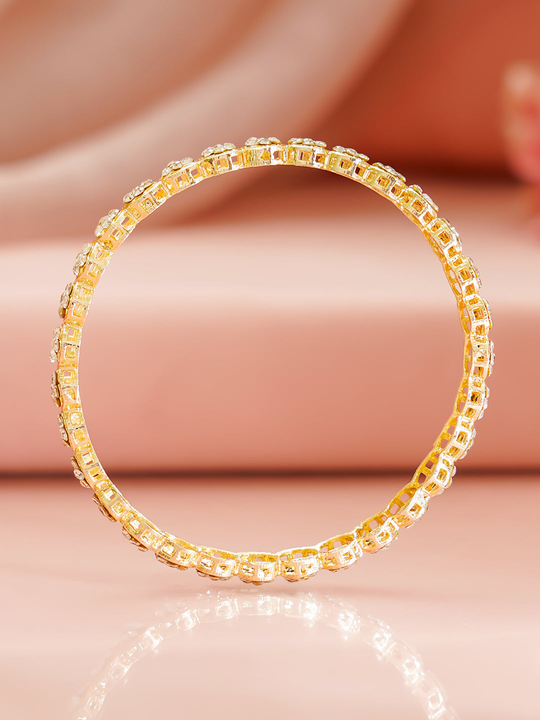 Celebration Glow Gold Plated Bangles 2.6 - Medium