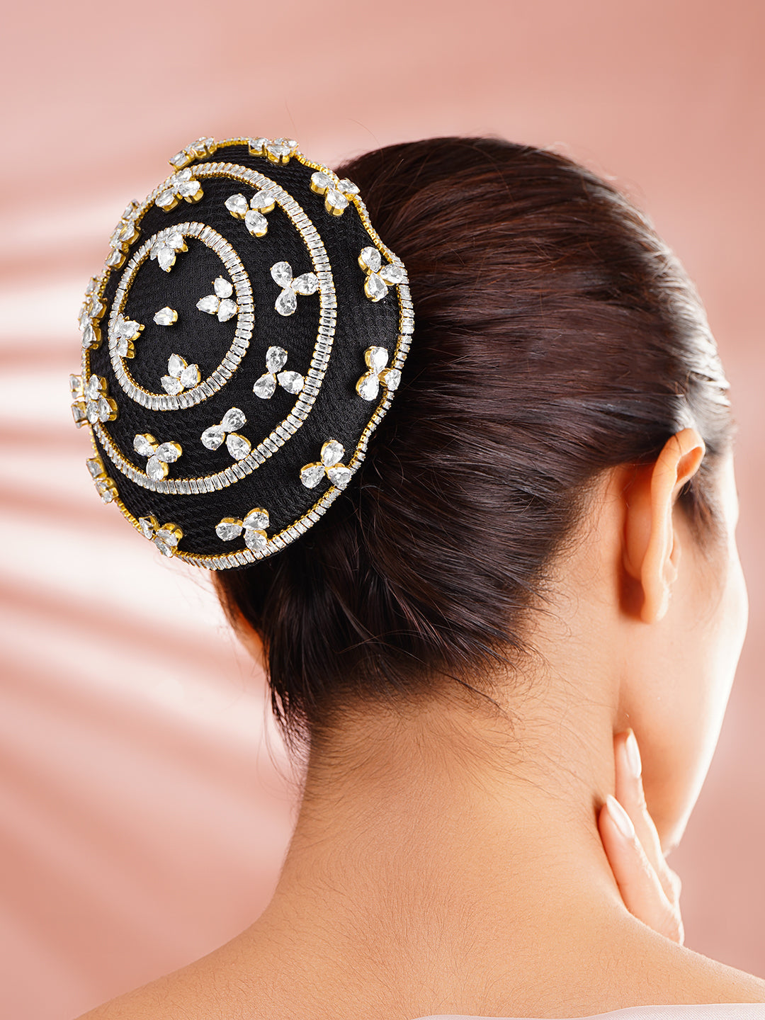 Crystal Glow Bridal Bun Accessory Length - 12.5 cm
