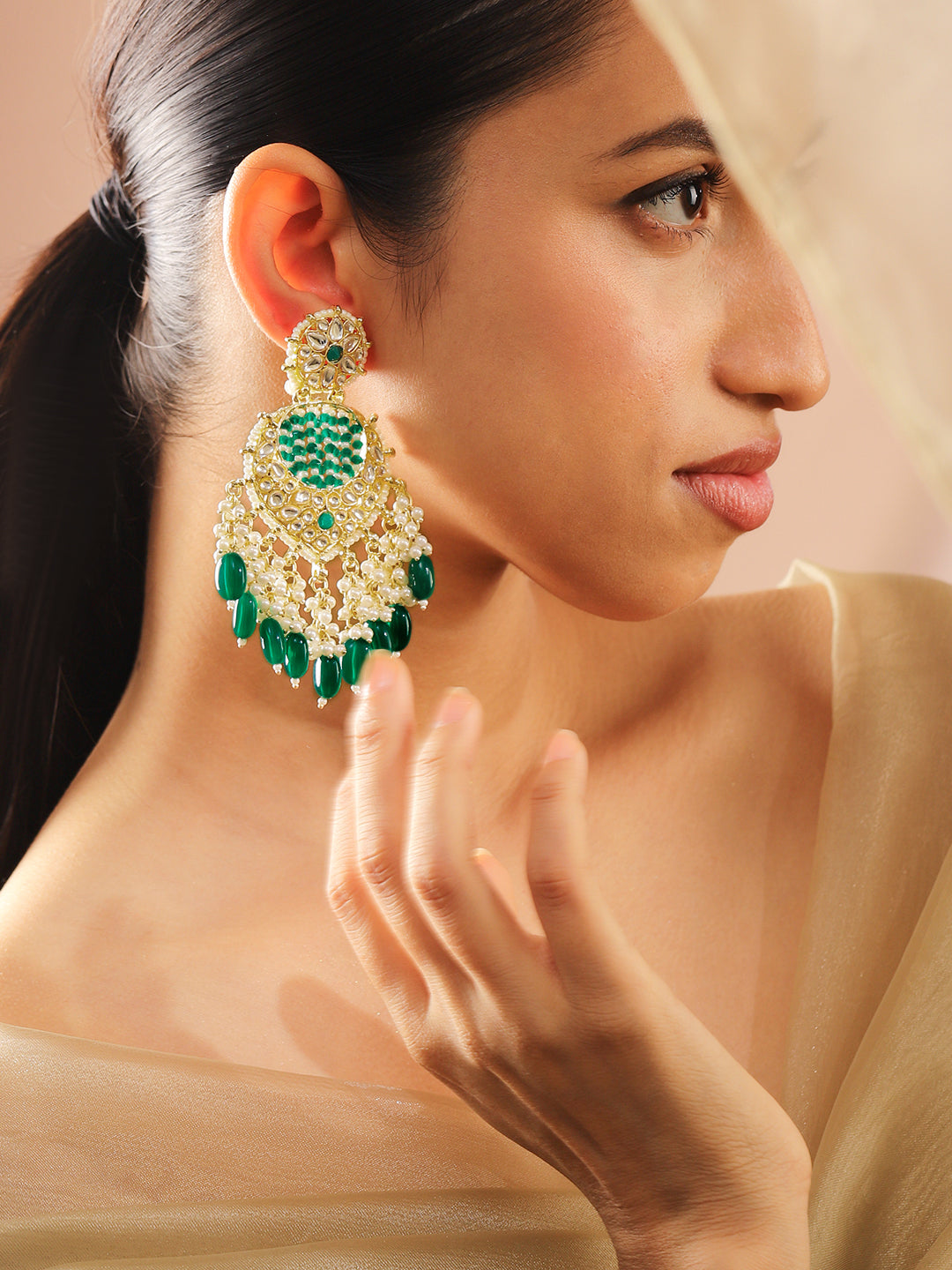 Charmed by Green & Glow Danglers Green