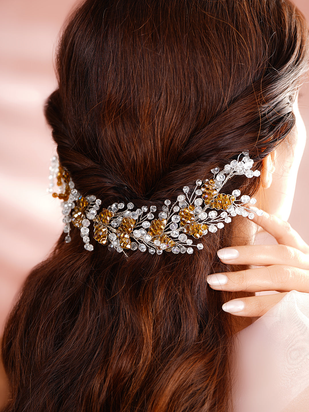 【Rubans】 Kundan Gold & Silver Sheeshphool｜クンダン ゴールド＆シルバー シーシュプール（ヘアアクセサリー）