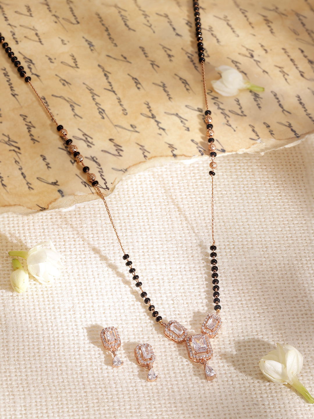 Vibrant American Diamond Zirconia Mangalsutra Set フリーサイズ
