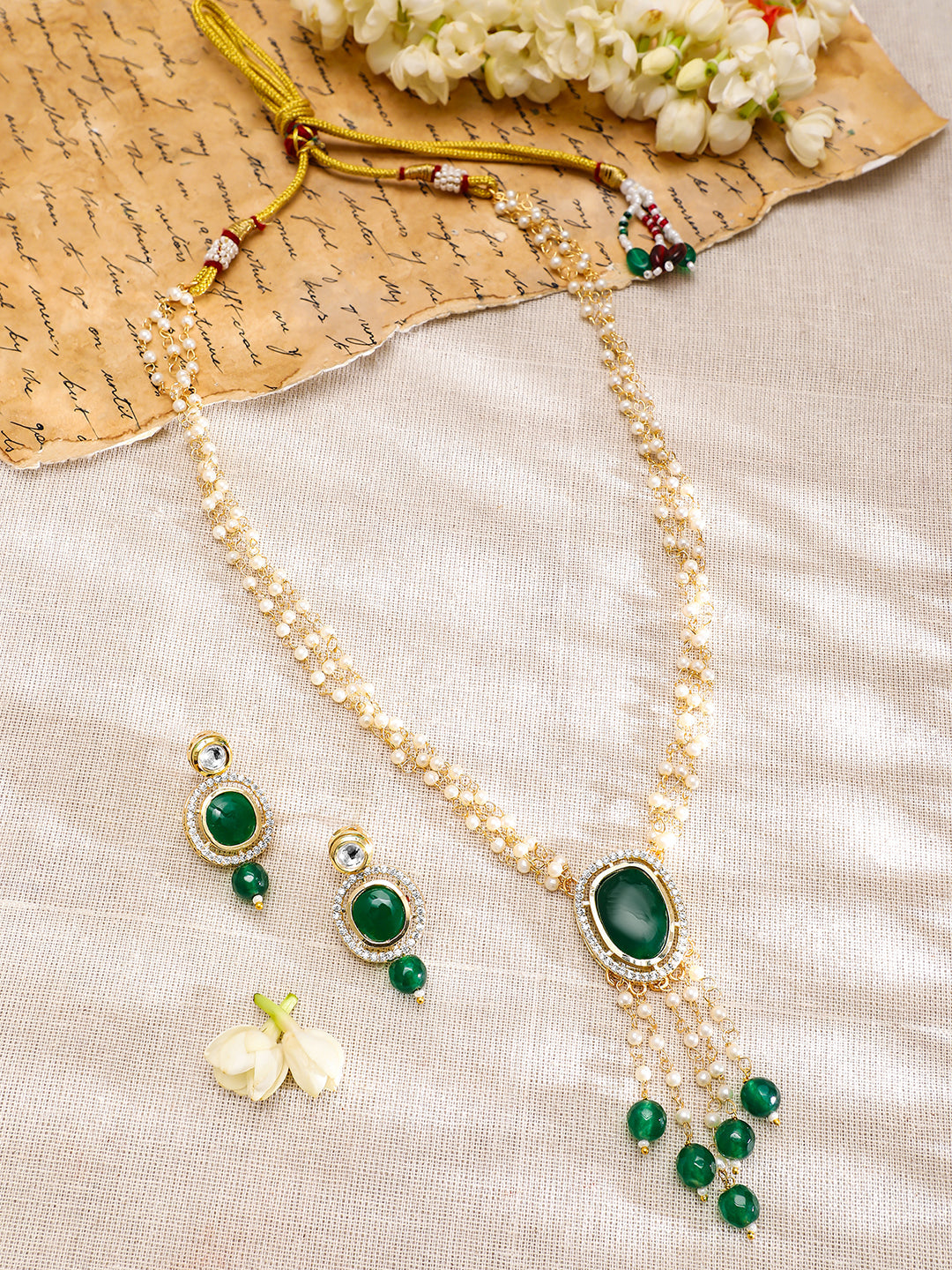 Eternal Grace Green Necklace Set フリーサイズ