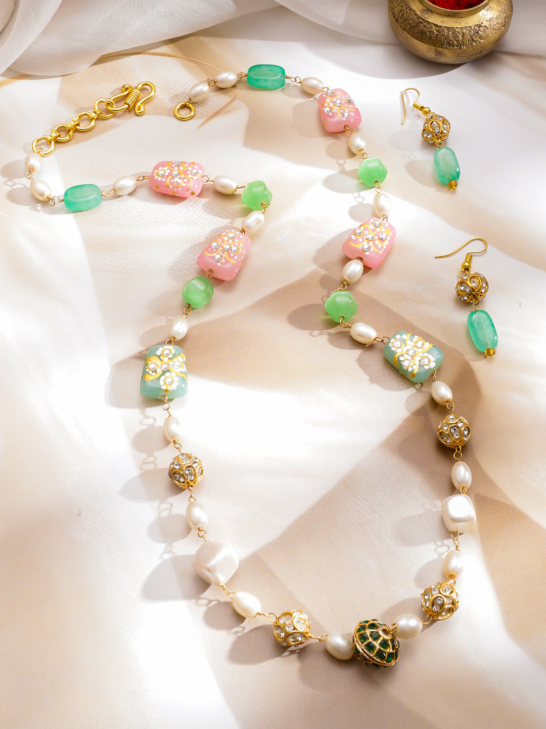 Celestial Pearl & Beads Necklace Set フリーサイズ