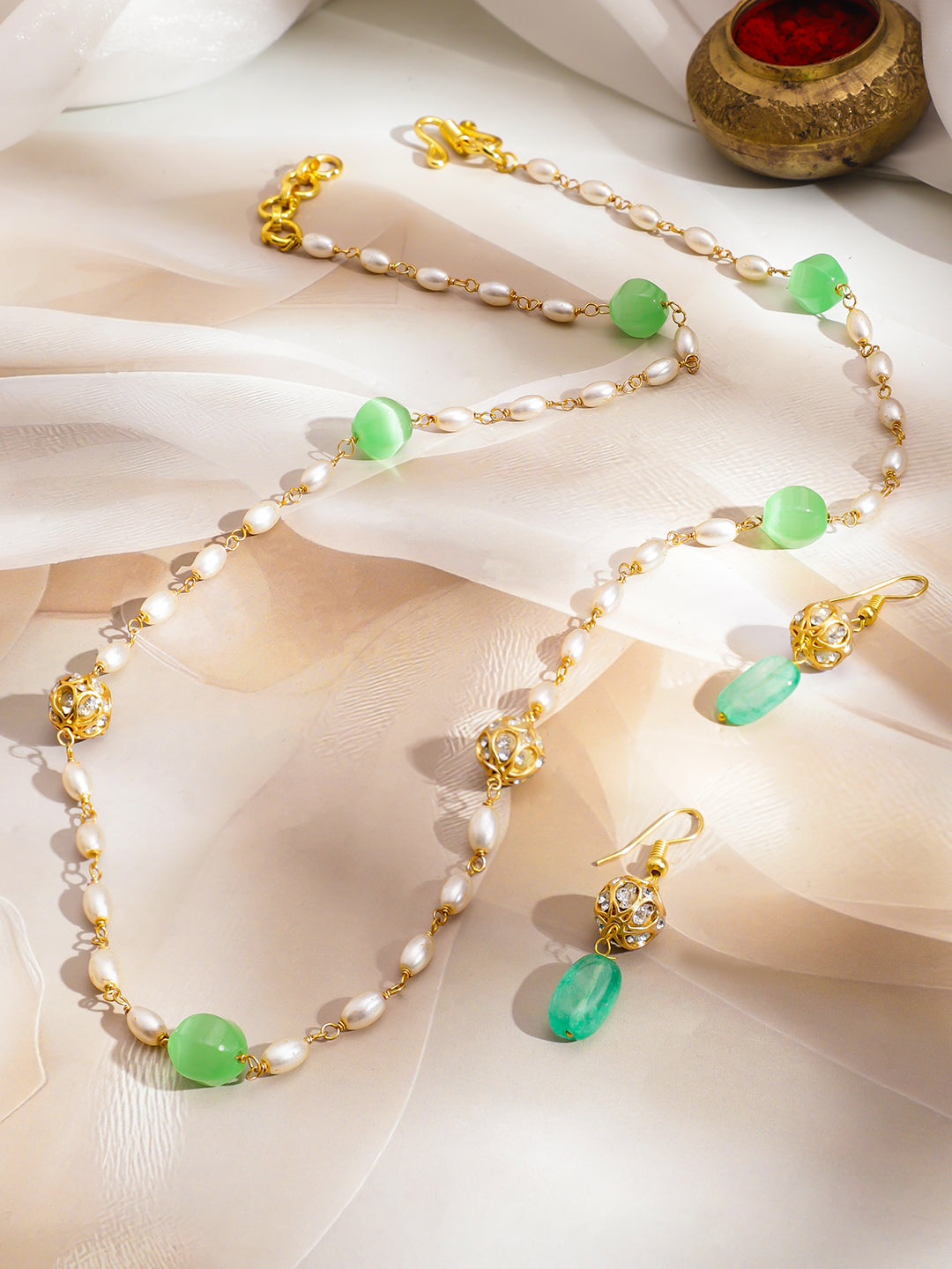 Mint Muse Pearl Necklace Set フリーサイズ