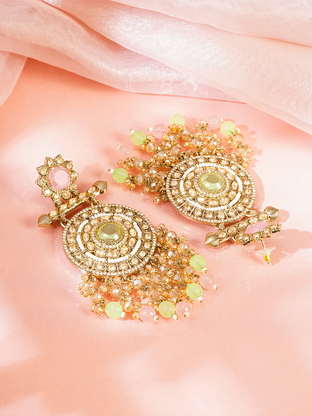 Pastel Glow Chandelier Dream Earrings Length - 11 cm