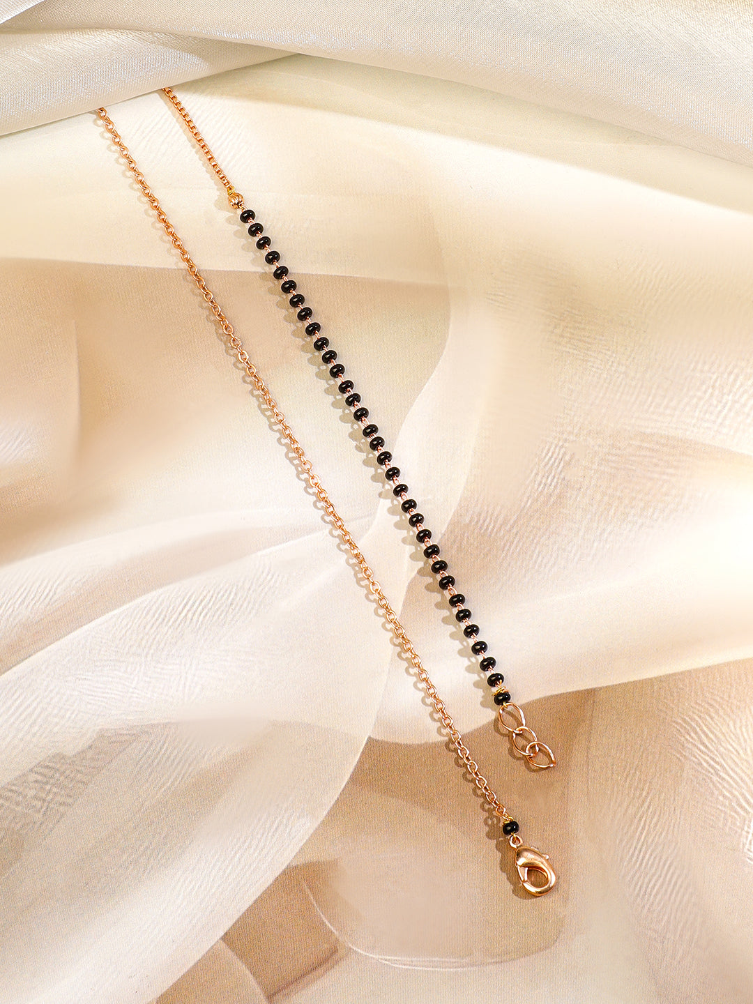 American Diamond Zirconia Gold Mangalsutra フリーサイズ