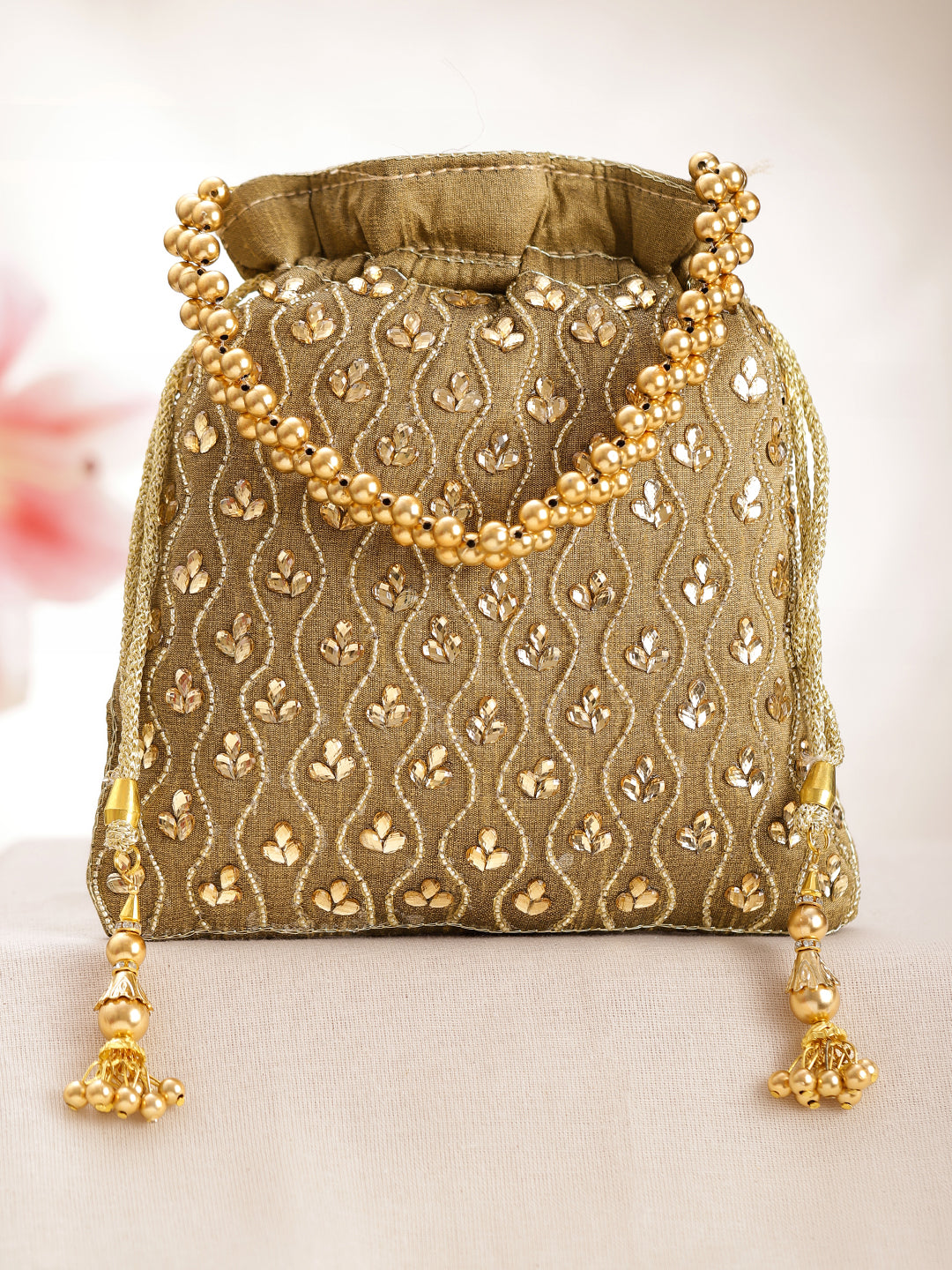 Wedding Ready Sequin Potli Bag フリーサイズ