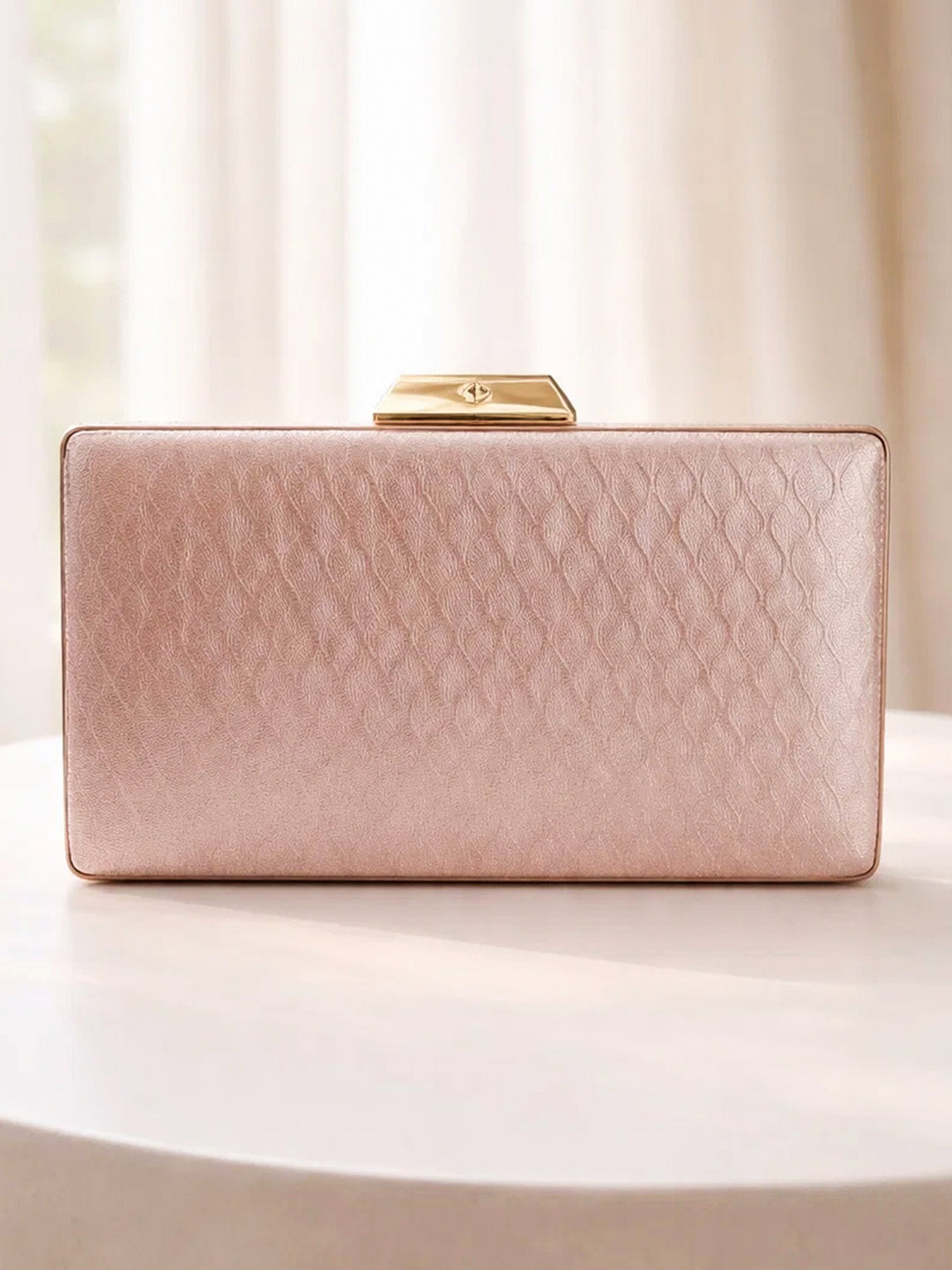 Festive Shine Gold Frame Clutch フリーサイズ