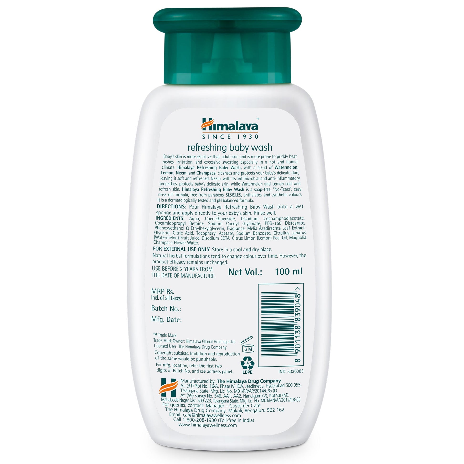 Himalaya Refreshing Baby Wash 400ml