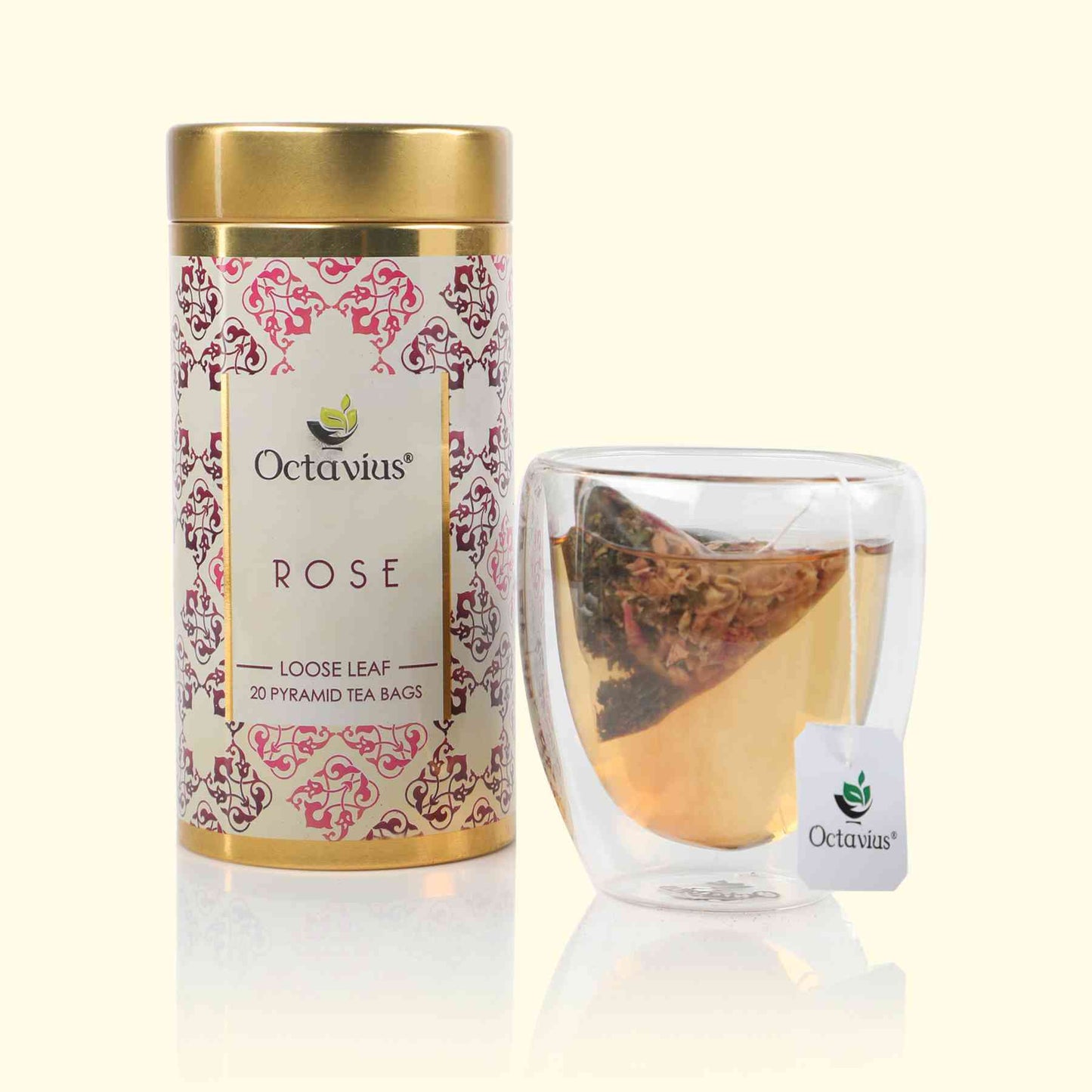 Rose Leaf Tea Rose Glow Loose Leaf Tea - 75 Gm