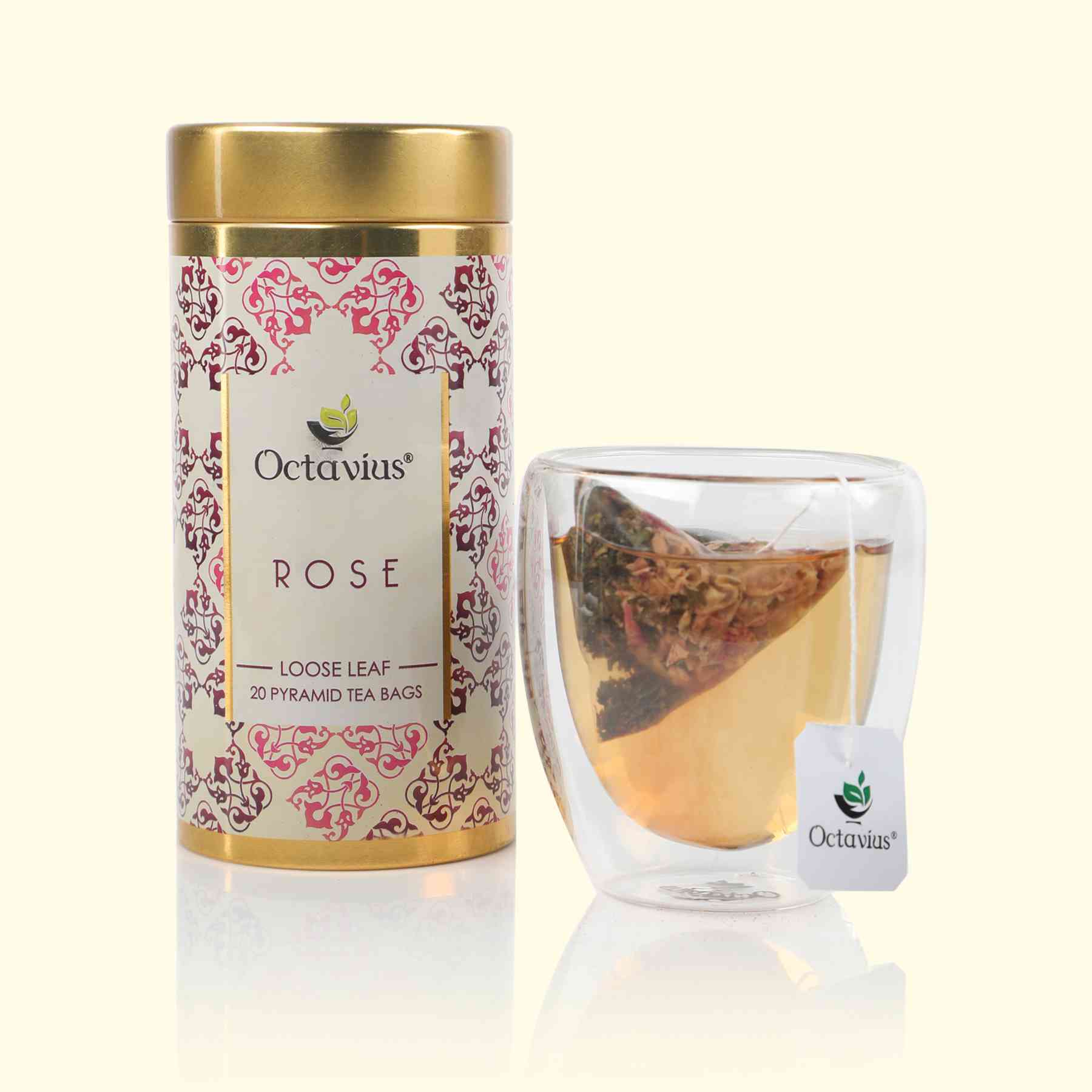 Rose Leaf Tea Rose Glow Loose Leaf Tea - 75 Gm