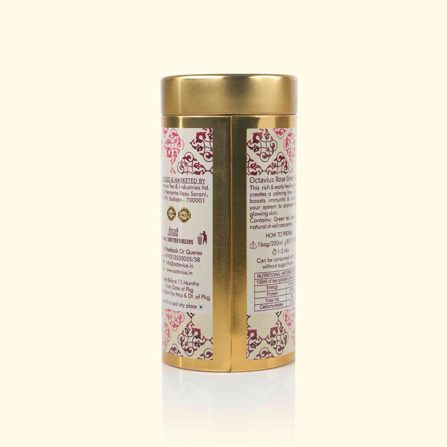 Rose Leaf Tea Rose Glow Loose Leaf Tea - 75 Gm