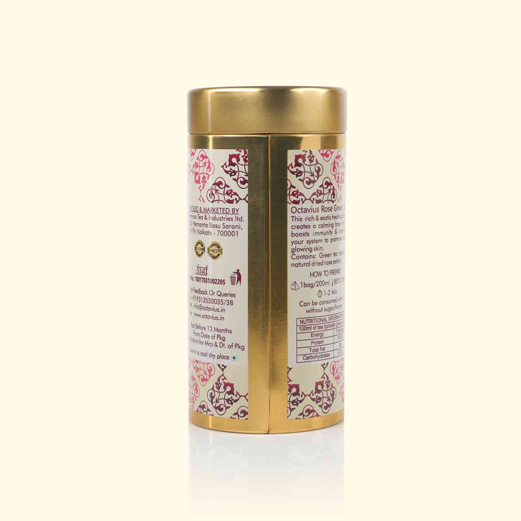 Rose Leaf Tea Rose Glow Loose Leaf Tea - 75 Gm