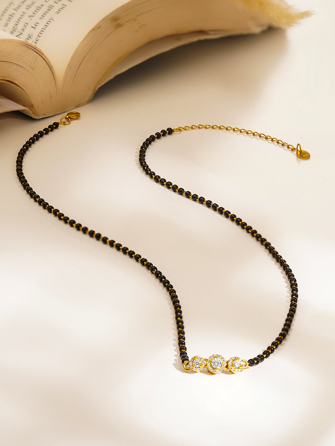 925 Fine  Silver Classic Love Mangalsutra Length-19 cm : Width-2 cm