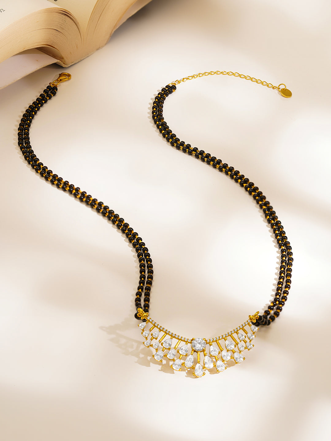 925 Fine  Silver Eternal Grace Mangalsutra Length-20 cm : Width-4 cm
