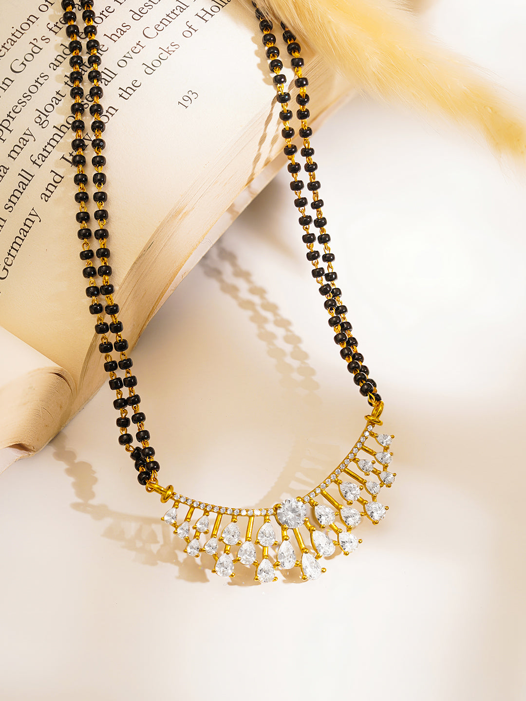 925 Fine  Silver Eternal Grace Mangalsutra Length-20 cm : Width-4 cm