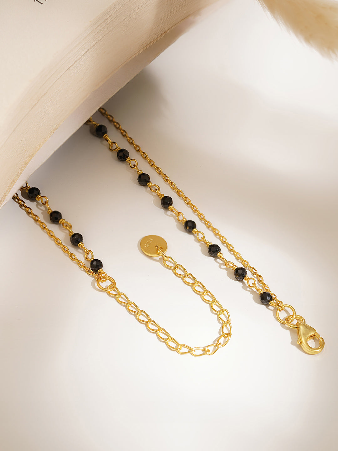 925 Fine  Silver Infinity Double Chain Mangalsutra Length-22 cm : Width-1 cm