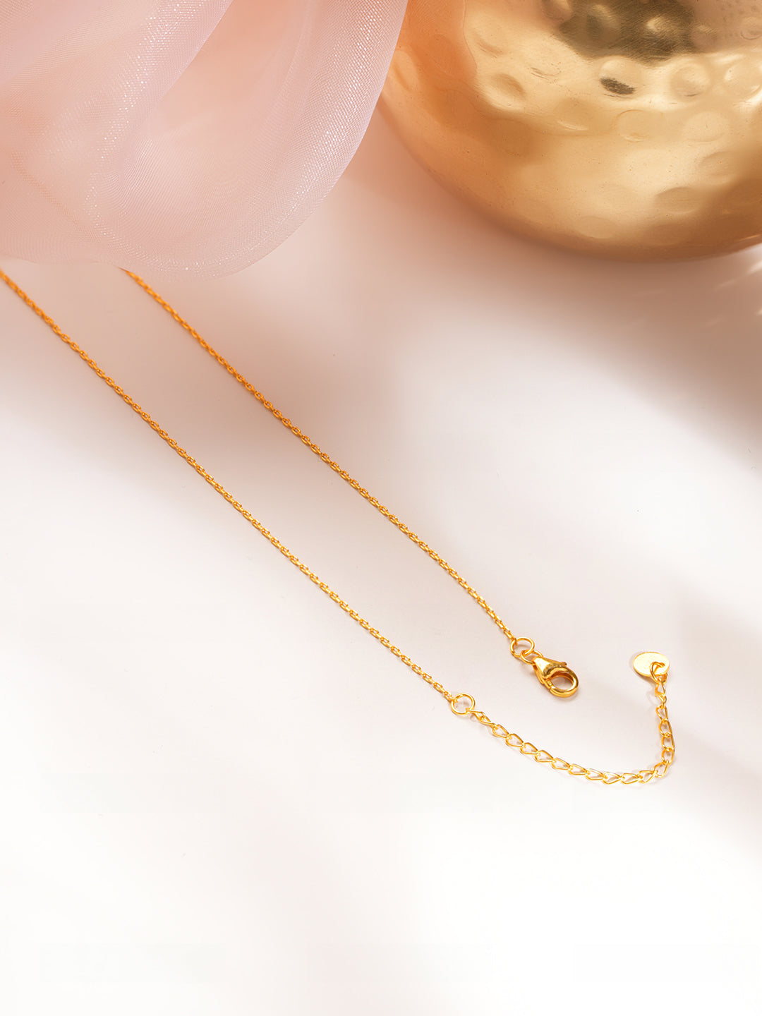 925 Fine Silver Minimal Diamond Bar Necklace Length-19 cm : Width-3.5 cm