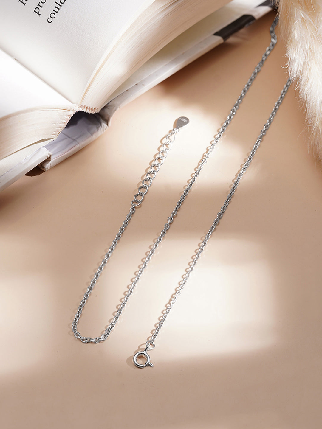925 Fine Silver Mystic Eye Pendant Necklace Length-23 cm : Width-1 cm