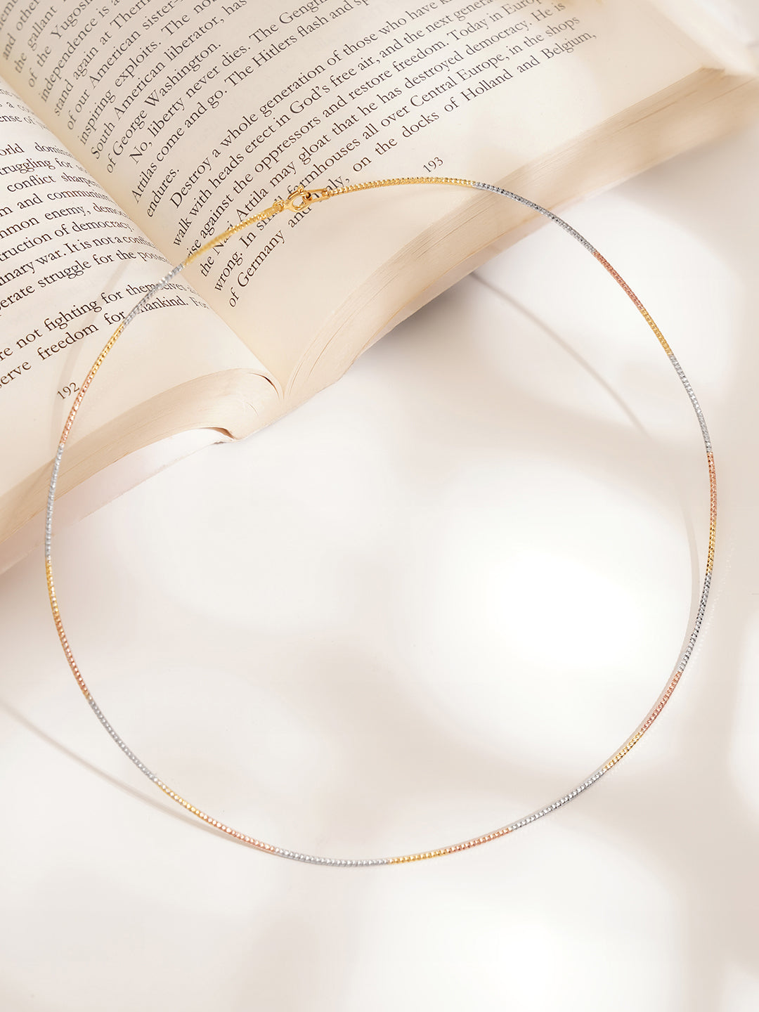 925 Fine Silver Sleek Choker Necklace Length-19 cm : Width-0.2 cm