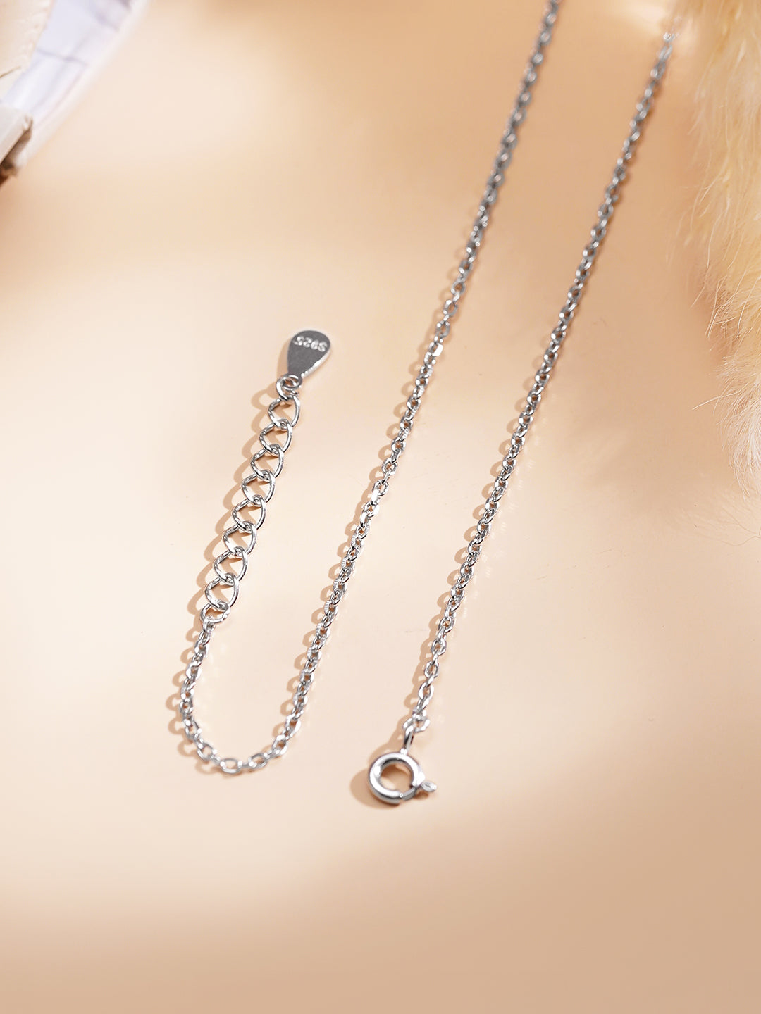 925 Fine Silver Crystal Cluster Necklace Length-20 cm : Width-2.5 cm