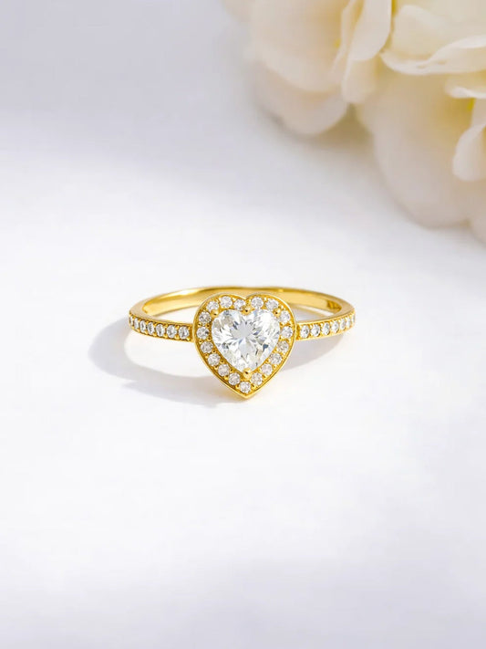 925 Fine  Silver Eternal Heart Ring フリーサイズ