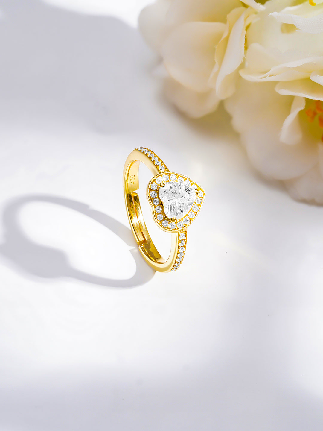 925 Fine  Silver Eternal Heart Ring フリーサイズ