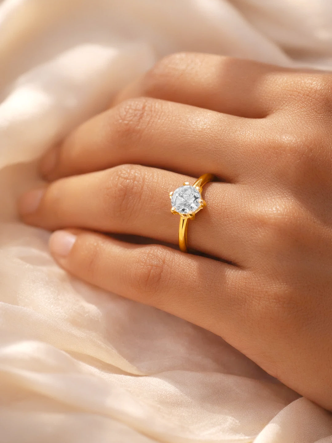 925 Fine  Silver Timeless Eternity Ring フリーサイズ
