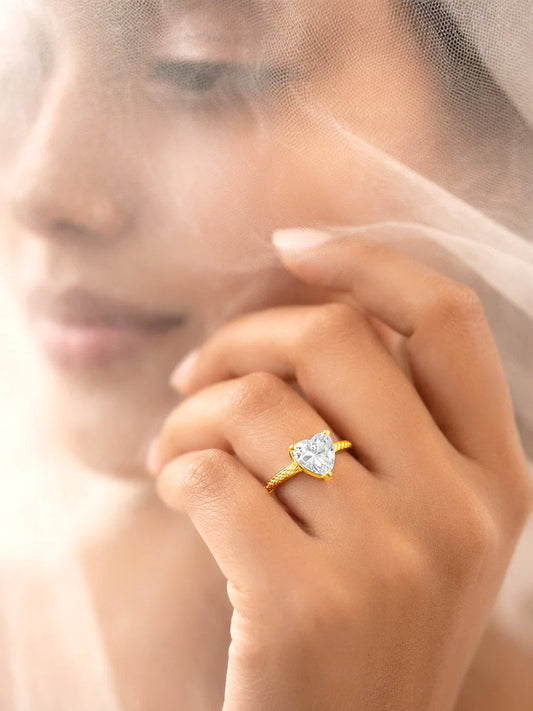 925 Fine  Silver Classic Solitaire Ring フリーサイズ