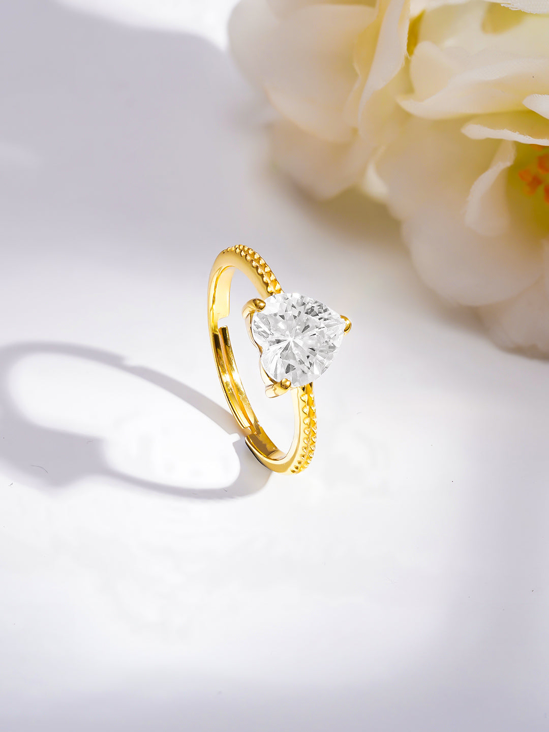 925 Fine  Silver Classic Solitaire Ring フリーサイズ