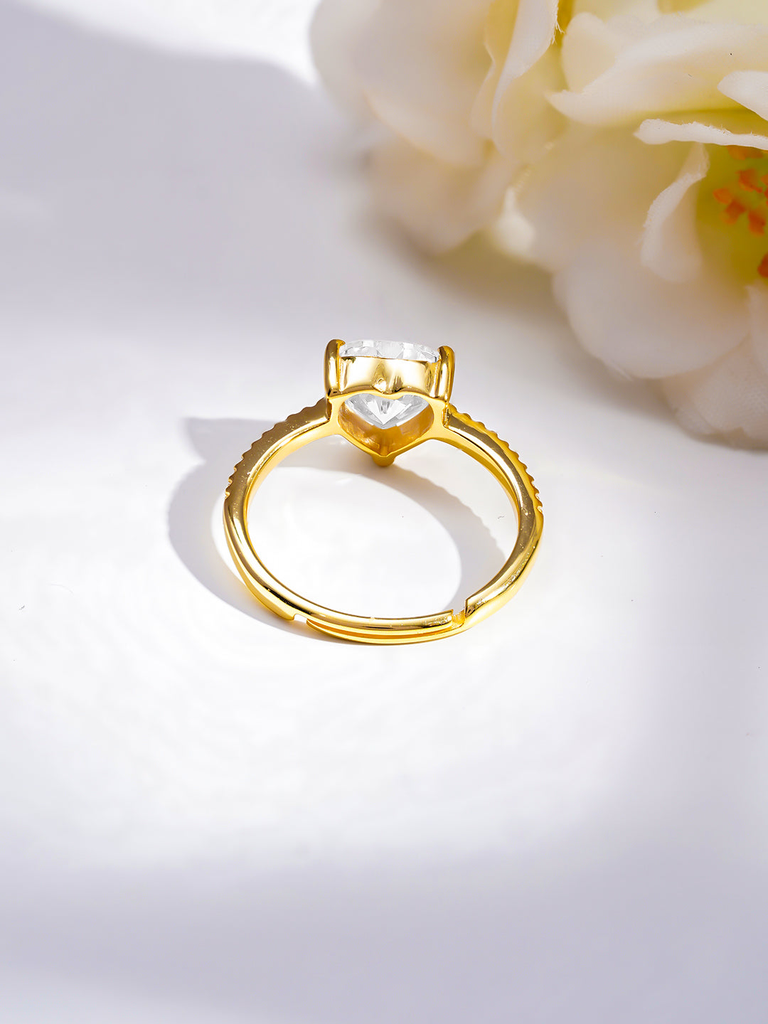 925 Fine  Silver Classic Solitaire Ring フリーサイズ