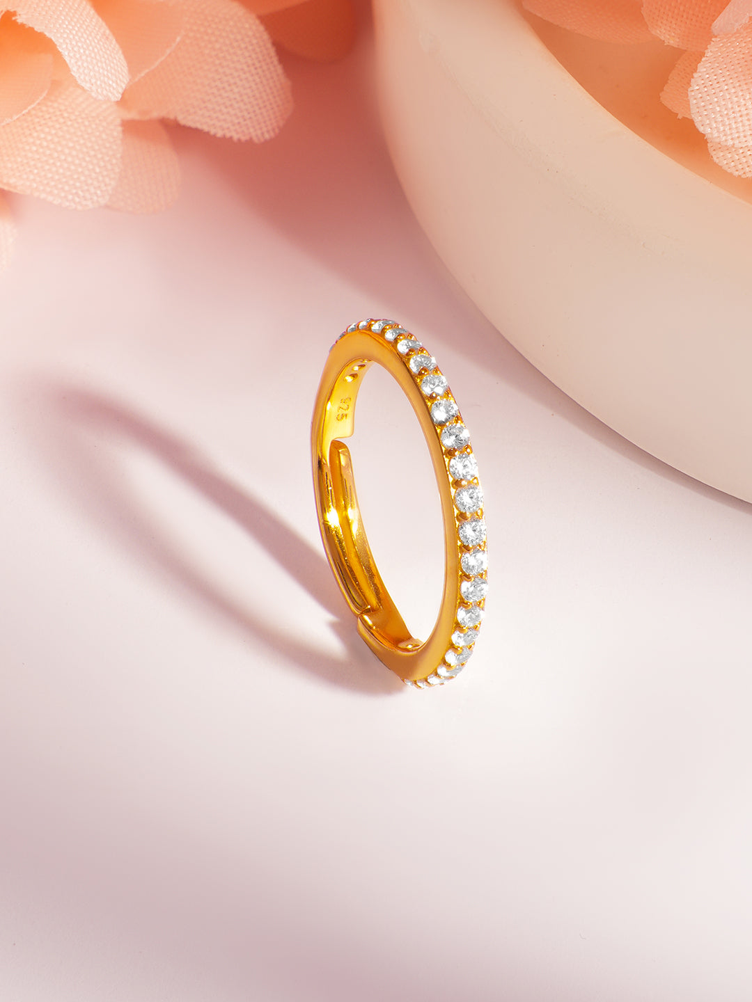 925 Fine  Silver Glitter Glow Elegant Band フリーサイズ