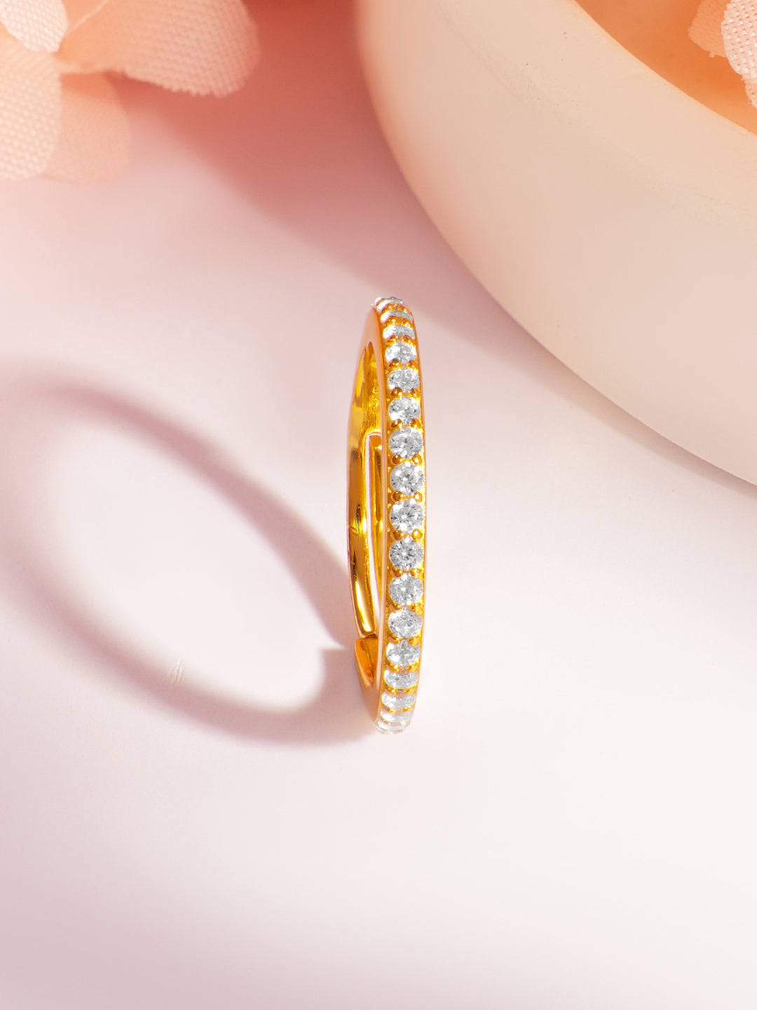 925 Fine  Silver Glitter Glow Elegant Band フリーサイズ
