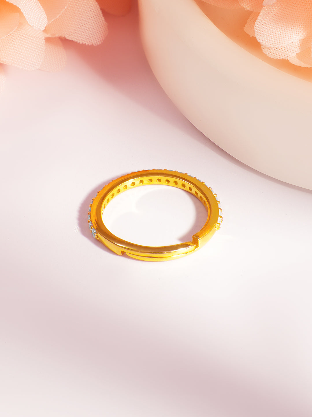 925 Fine  Silver Glitter Glow Elegant Band フリーサイズ