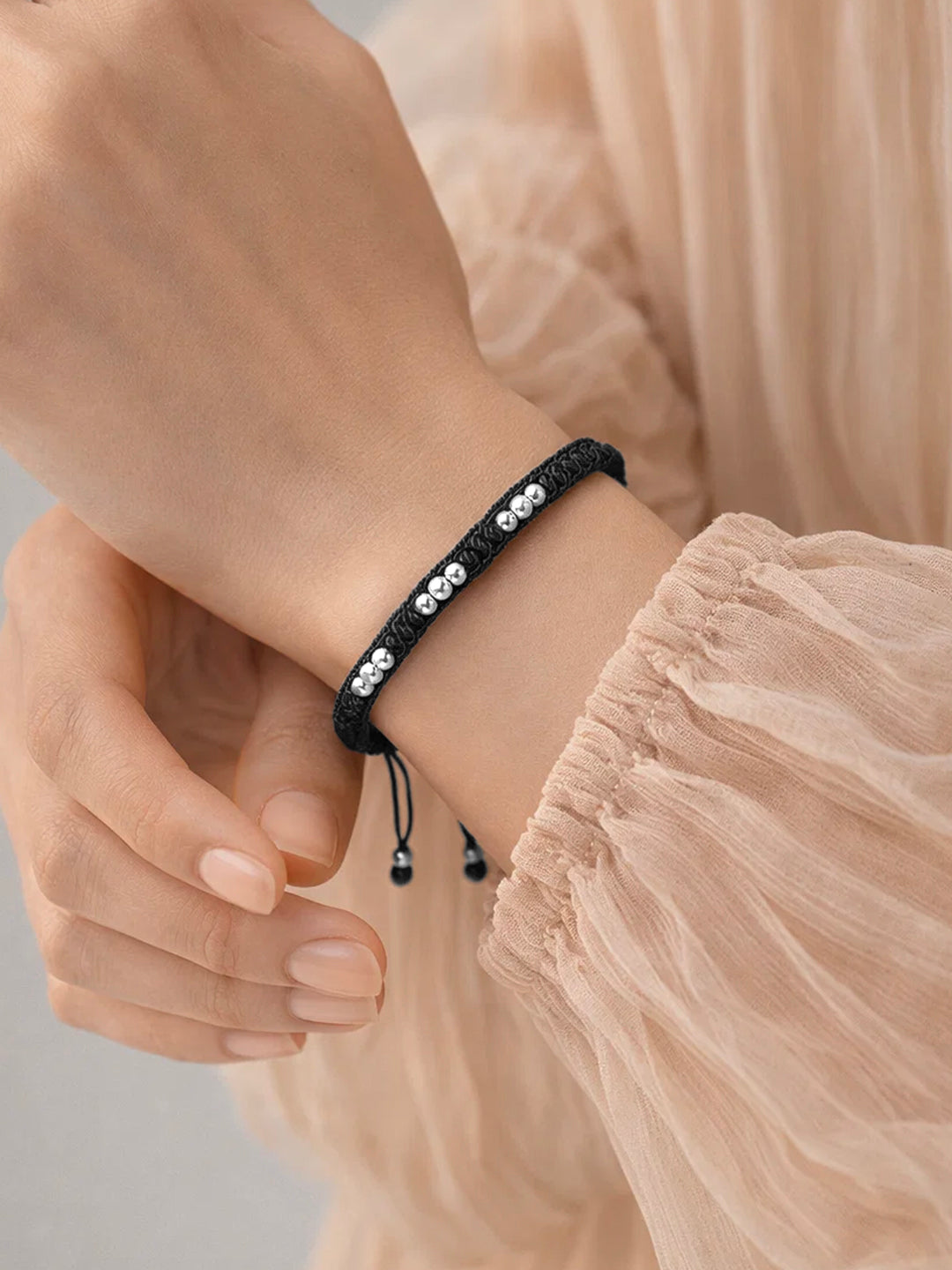 925 Fine Silver Lucky Charm Bracelet Length-15 cm : Width-0.3 cm